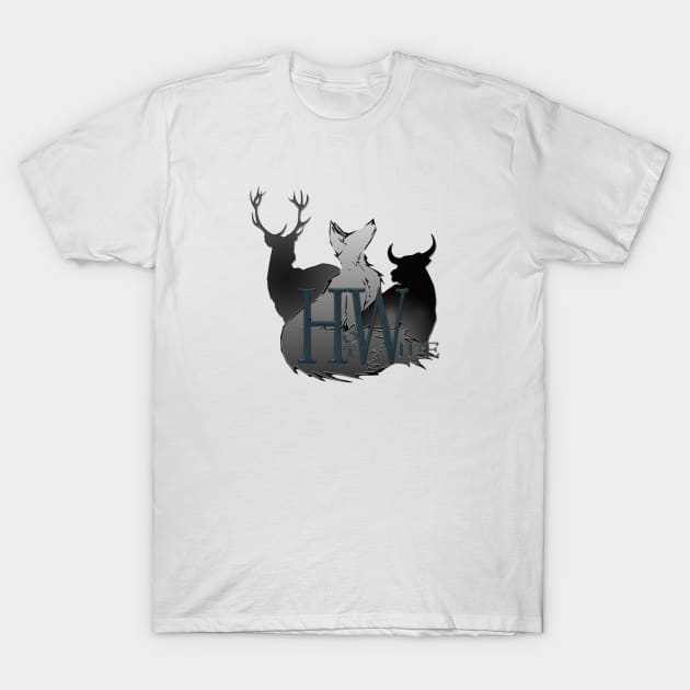 Vixen Stag and Bull HotWife design T-Shirt by Vixen Games